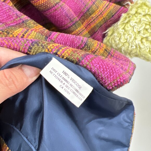 Concrete Clothiers Faux Fur Plaid Skirt & Blazer Set - Picture 5 of 5